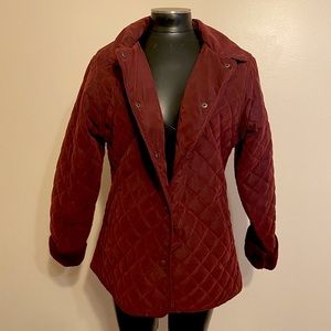 Burgundy Oilskin Coat